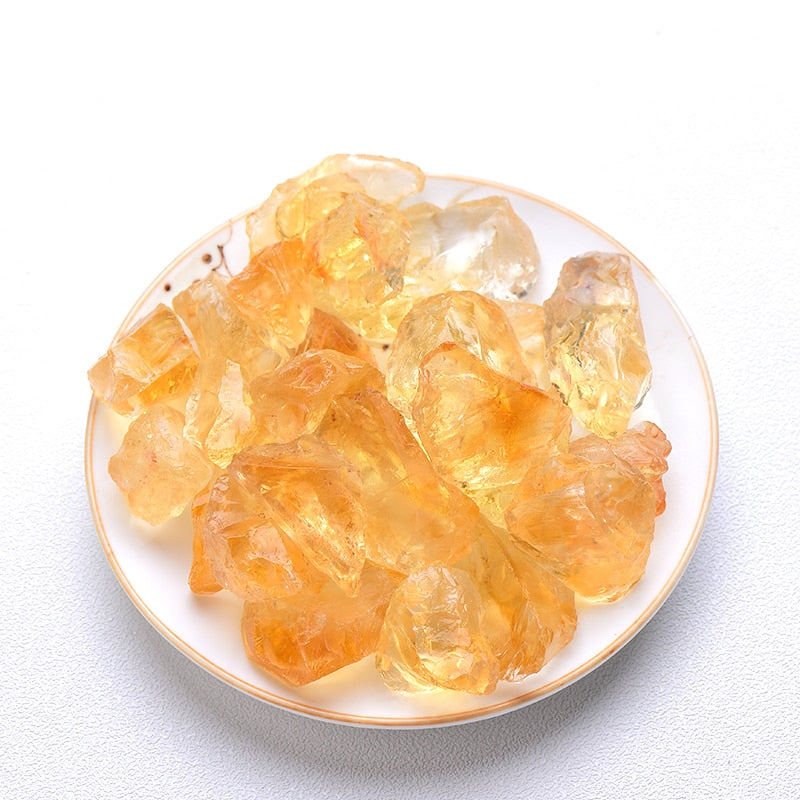 Natural Crystal Citrine Stone - Omamoristone お守り石