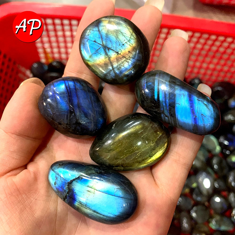 50g Natural Colorful Labradorite Crystal Moonstone For Decorations - Omamoristone お守り石