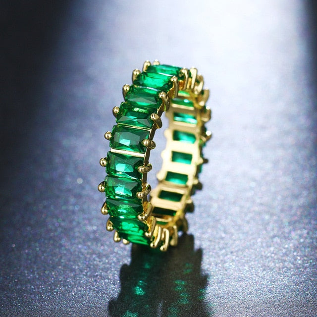 Elegant Rose Gold Zircon Ring - Omamoristone お守り石