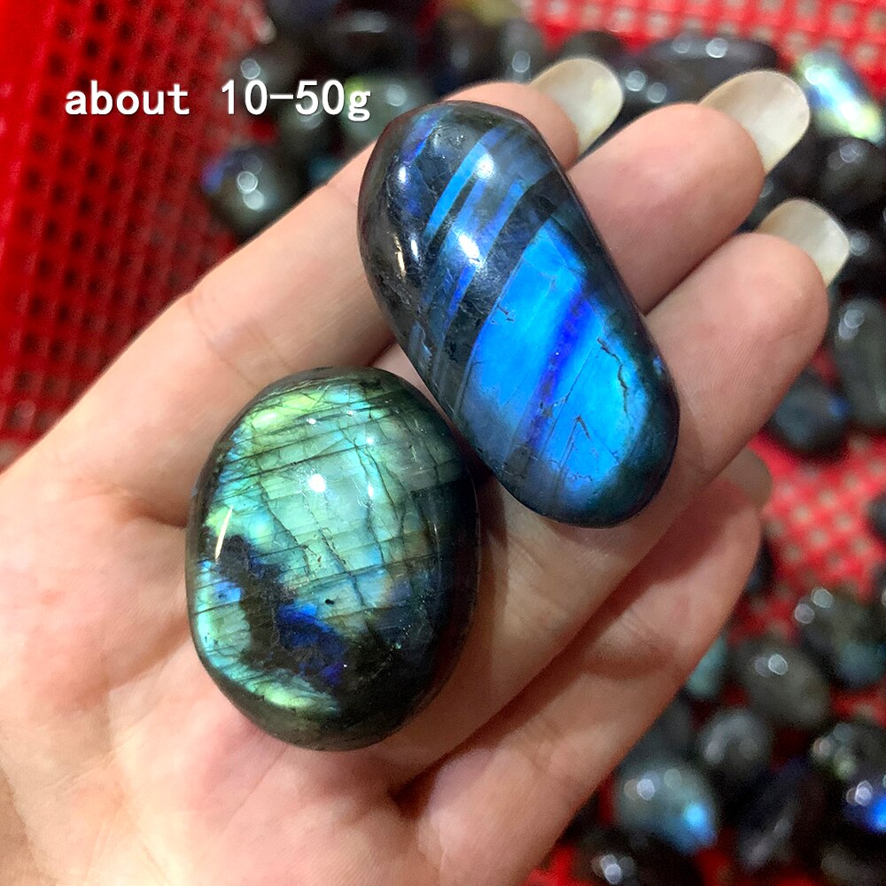 50g Natural Colorful Labradorite Crystal Moonstone For Decorations - Omamoristone お守り石