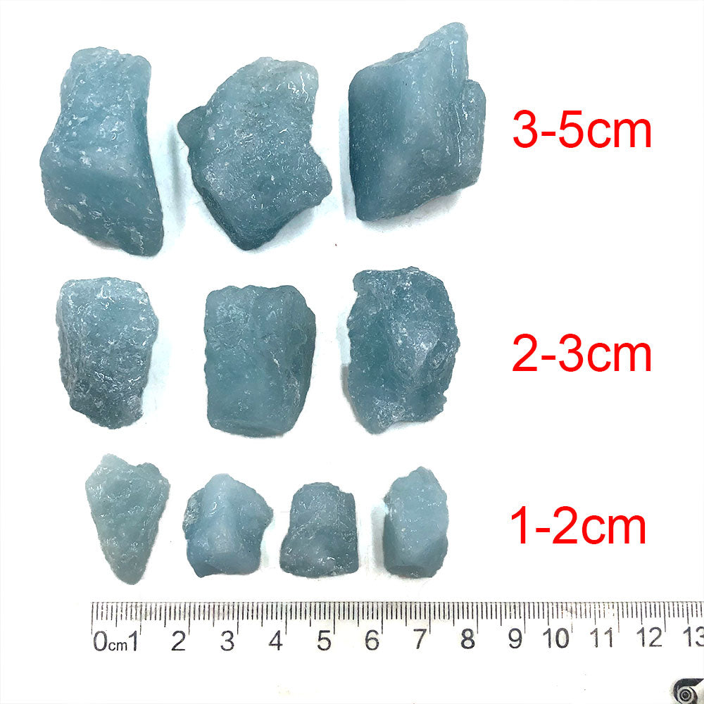 Raw Aquamarine Natural Stone Healing Crystals - Omamoristone お守り石