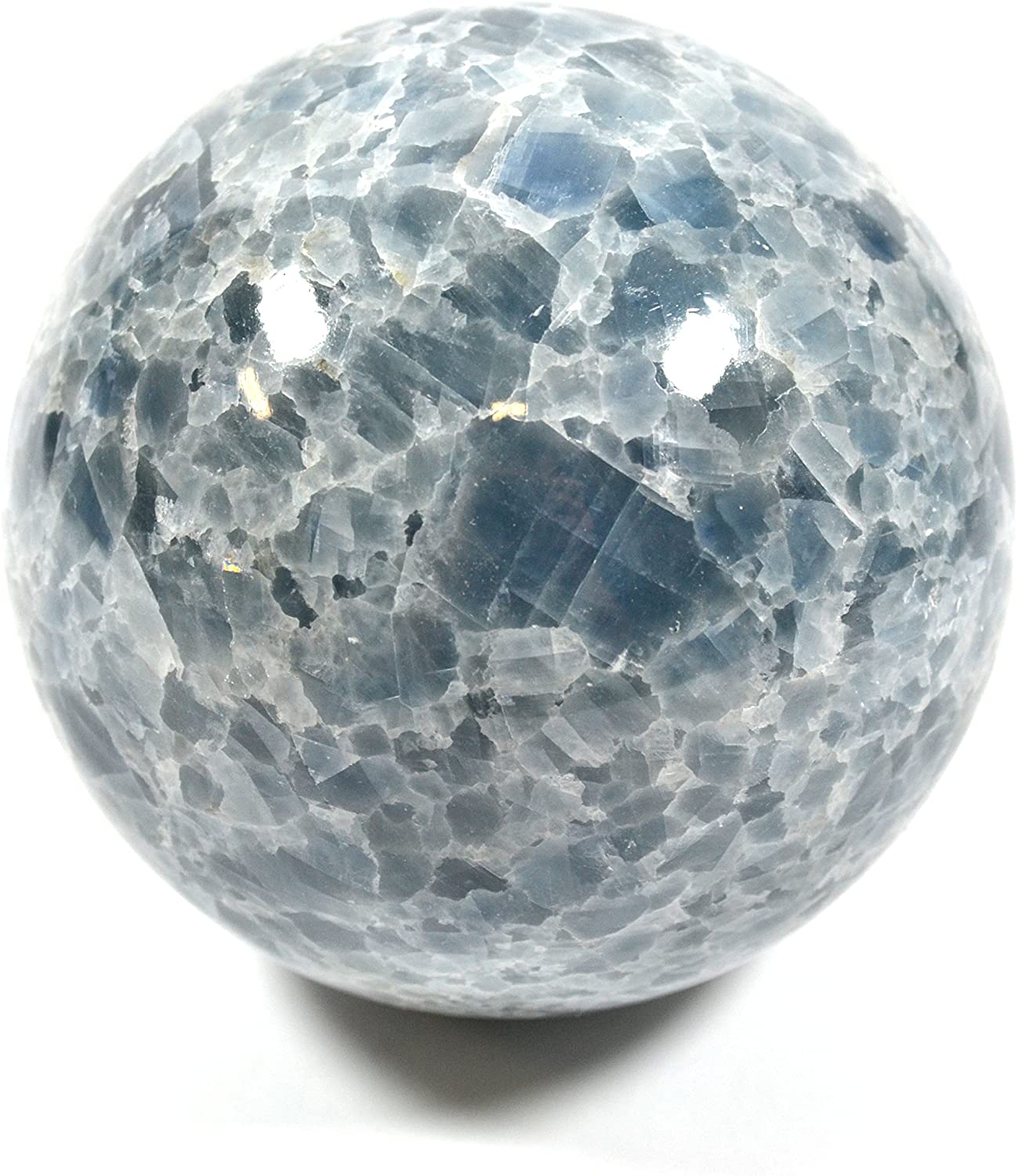60mm - 70mm Natural Aquamarine Crystal Sphere Balls - Omamoristone お守り石