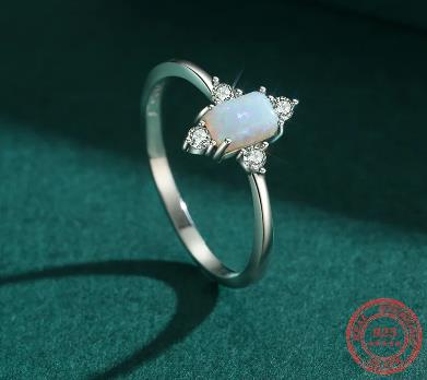 925 Sterling Silver Opal Ring - Omamoristone お守り石