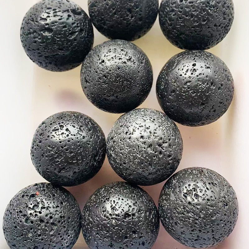 40mm Natural Home Decor Healing Lava Stone - Omamoristone お守り石