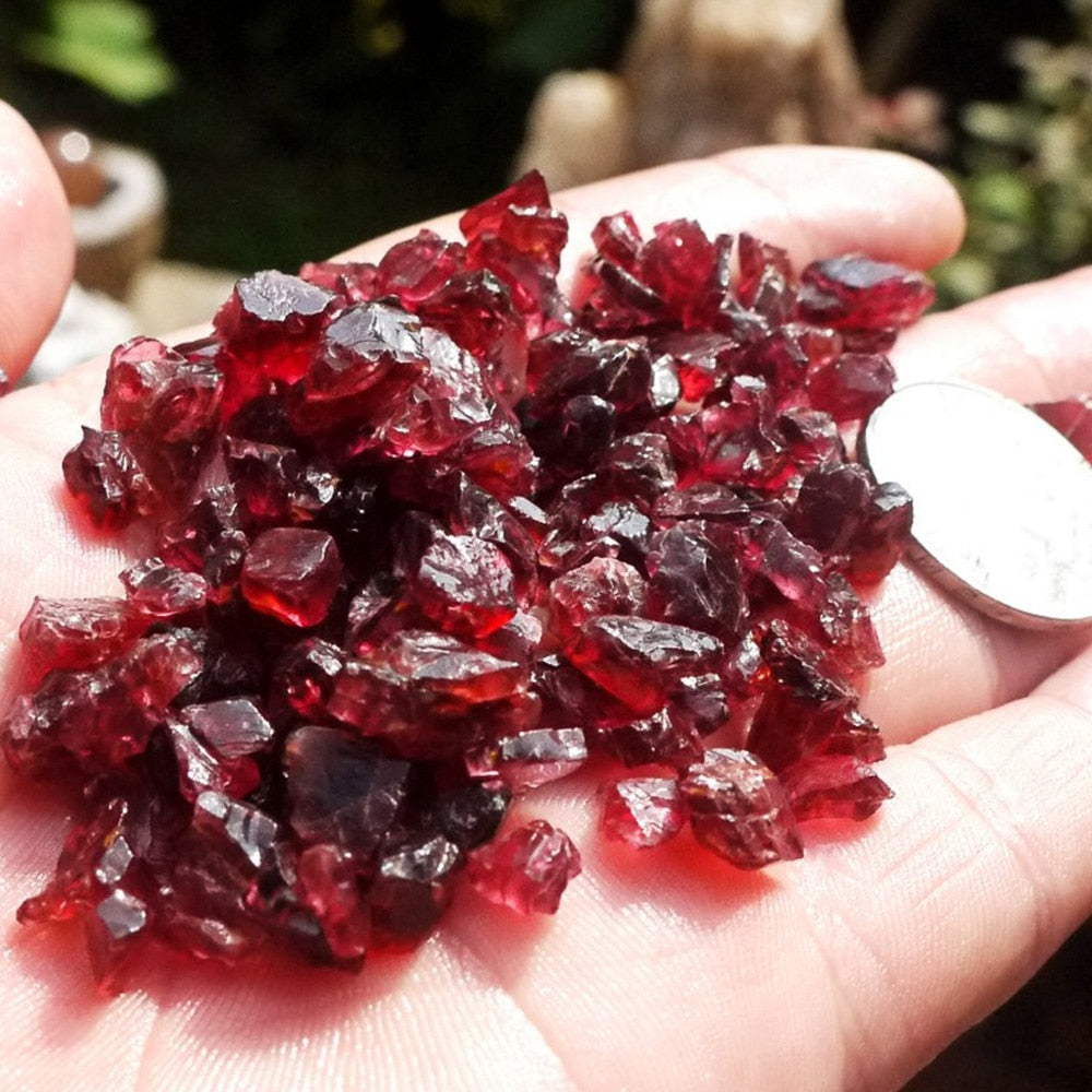Red Garnet Healing Crystal Gravel