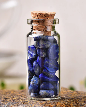 Natural Crystal Glass Wishing Bottle (Decorations) - Omamoristone お守り石
