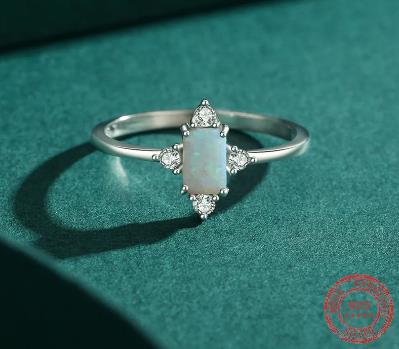 925 Sterling Silver Opal Ring - Omamoristone お守り石