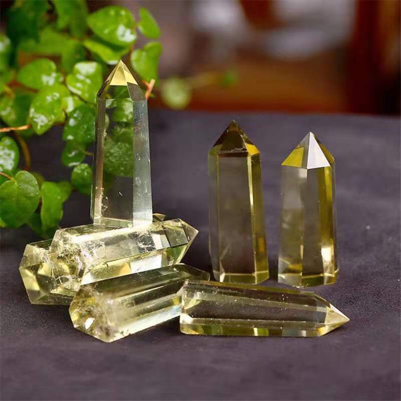 Natural Citrine Crystal Healing Obelisk