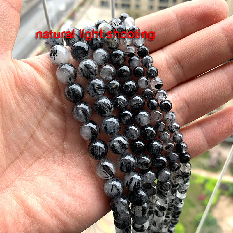 Natural Gemstone Grade AA Round 6 8 10 MM Pick Size Bracelet - Omamoristone お守り石