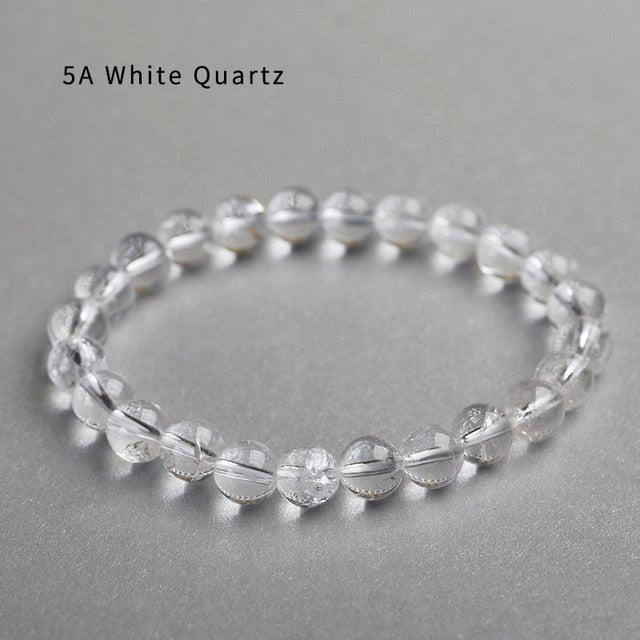 Natural White Quartz Bracelet - Omamoristone お守り石
