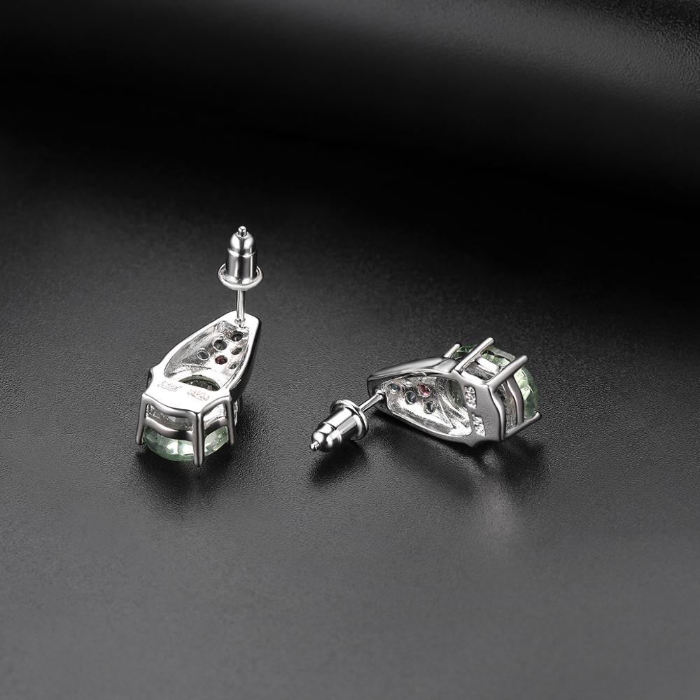 Elegant Fluorite Silver Earrings - Omamoristone お守り石
