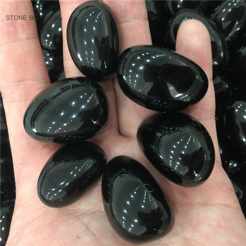 100g Natural Black Obsidian Healing Stone - Omamoristone お守り石